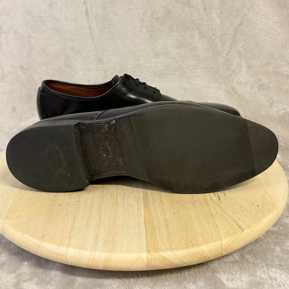 Allen Edmonds Wendell Black Leather Split Toe Derby Dress Shoes Mens 11 D 5708